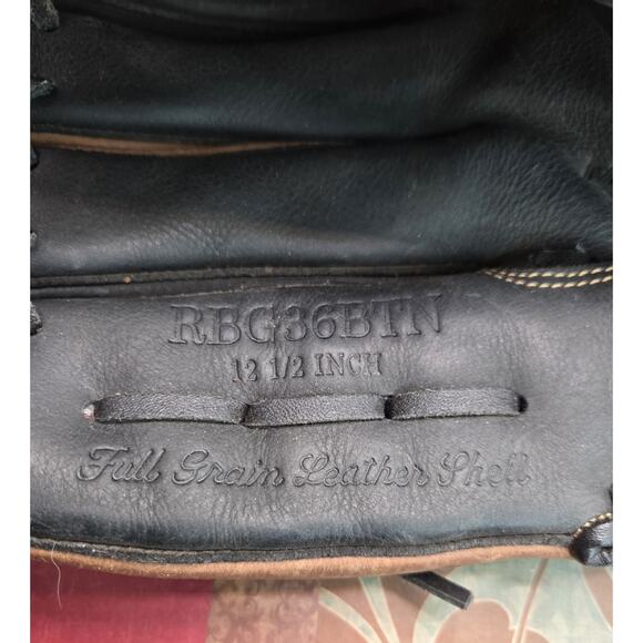 Rawlings RBG36BTN 13 1/2 Inch Basket Web Baseball Glove Left Hand Throw - Picture 9 of 9